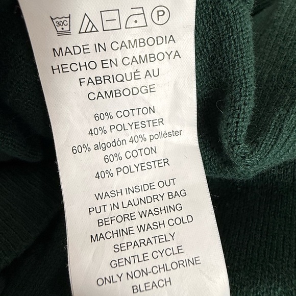 Michael Kors green Sweater with gold buttons size XL - Picture 10 of 10